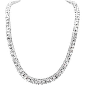 4mm Tennis Chain Rhinestone Choker Necklace, 18 Inch