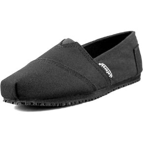 Dale 3312 Womens Sunbrella Slip Resistant Waitress Server Slip On Flat