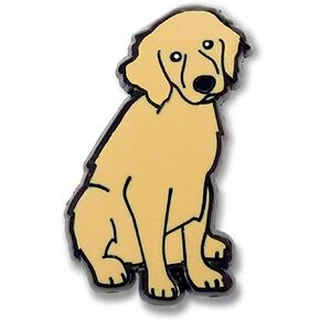 On Point Pins Golden Retriever Dog K9 Puppy Brooch Badge Enamel Lapel Pin