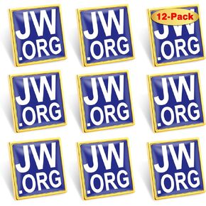 12/50/100Pack Jw.org Lapel Pins Bulk - Metal Jehovah's Witnesses Brooch Badge Pin for Men Women Clothes Bags Hats