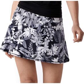 Queen of the Court Tropical Black and Green Women’s Tennis Skirt | Athletic Skort | Pickleball Skort | Running Skirt
