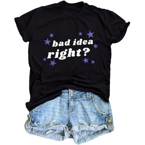 SUPEYA Purple Butterfly Shirts Women Guts Album Merch Shirt Bad Idea Right T-Shirt Concert 2024 Merch Tee Shirt