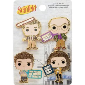 Loungefly Pop Seinfeld 4 Piece Pin Set Exclusive, Multicolor