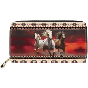 Dachshund Wallets for Women Zipper Phone Long Clutch Ladies Wallets and Card Holder Organizer PU Leather Purse