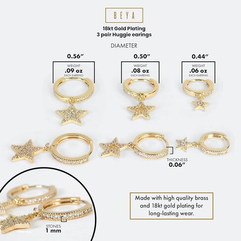 Gold Hoops Earrings in Kuwait