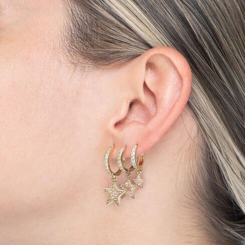 Gold Hoops Earrings in Kuwait