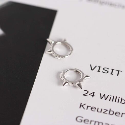Small Huggie Hoop Earrings for Women Girls, Dainty Lightweight Huggie Earring for Everyday in 925 Sterling Silver, Hypoallergenic in Saudi Arabia