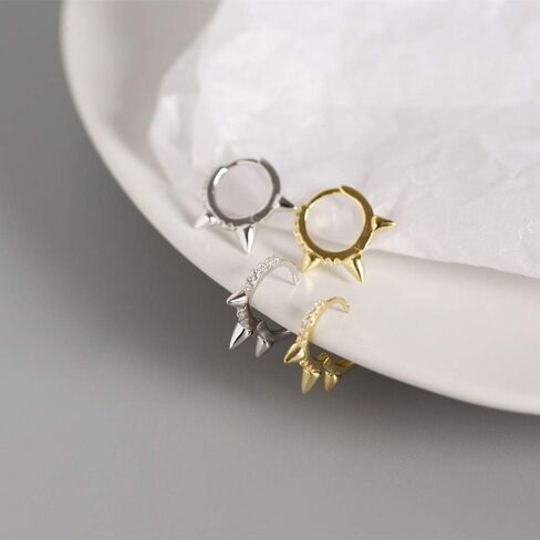 Small Huggie Hoop Earrings for Women Girls, Dainty Lightweight Huggie Earring for Everyday in 925 Sterling Silver, Hypoallergenic in Saudi Arabia