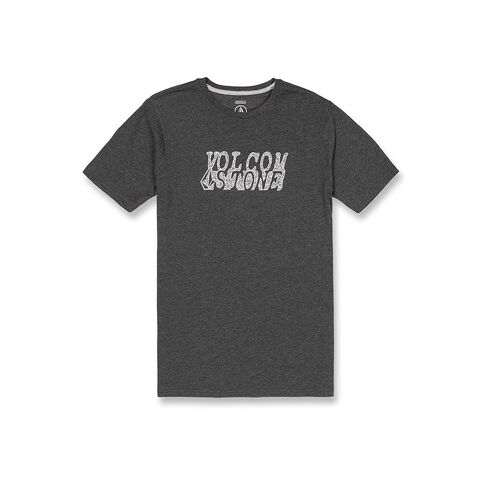 Volcom Men's Regular Correlator Short Sleeve Tee, Dark Black Heather, Small in Saudi Arabia