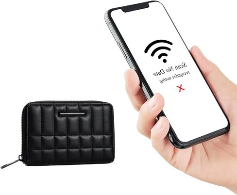 محفظة معصم للنساء من OABA، محفظة صغيرة للنساء حامل بطاقات RFID باللون الوردي in Saudi Arabia