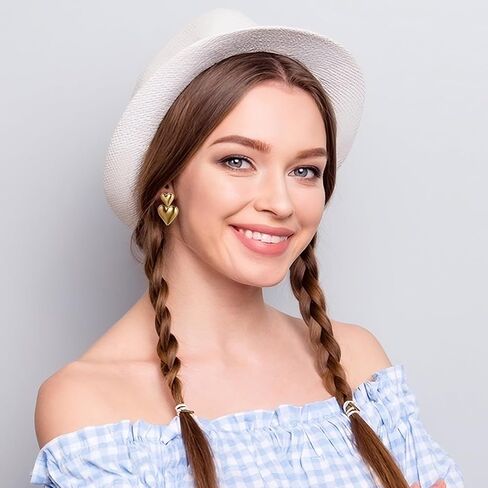 مجموعة أقراط دائرية ذهبية للنساء والفتيات، مجموعة متعددة من أقراط اللؤلؤ، أقراط متدلية أنيقة على شكل قطرة أقراط بوهو مناسبة كهدية لحفلات أعياد الميلاد in Kuwait