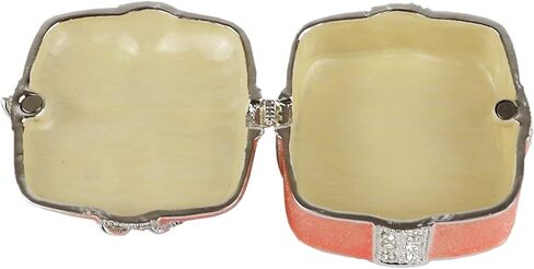 3GO 30GO Enamel Rhinestone Butterfly Jewelry Box - Cute Butterfly Hinged Trinket Box for Women and Girls, Exquisitely Unique Figurine Ring Box (Butterfly) in Kuwait