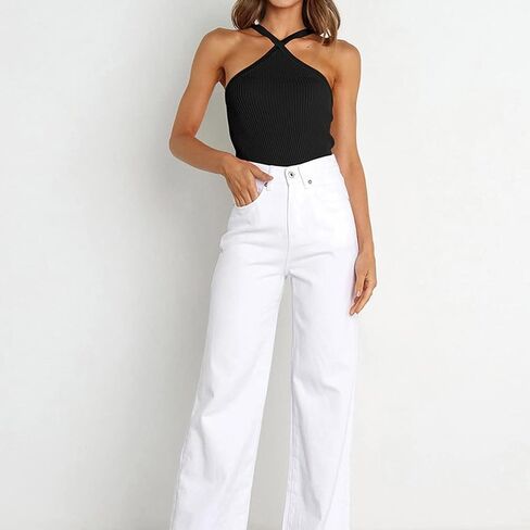 Sdencin المرأة مثير متقاطع مضلع متماسكة الرسن المحاصيل كامي أكمام عارية الذراعين سليم صالح الصلبة عادية اقتصاص تانك القمم in Kuwait