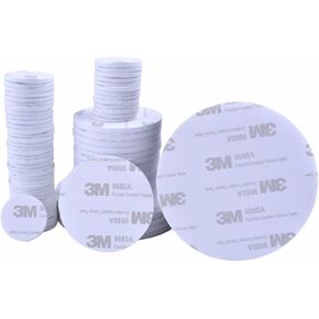 70pcs White Round Sticky Foam Tapes Double Sided Foam Tape Circle Strong Adhesive Mounting Pads Replacement for DIY Walls Woods Metals Art Crafts Office Supplies, 80 mm/50 mm/25 mm in Kuwait