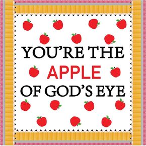 مجموعة ديكورات لوحات الإعلانات الخاصة بالفصل الدراسي للعودة إلى المدرسة - أنت تفاحة عيون الله، قصاصات لليوم الأول من ديكور الفصول الدراسية المدرسية in Kuwait