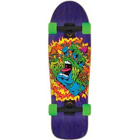 Santa Cruz Skateboard Complete Toxic Hand 80's Old School Shape 9.7" x 31.7"