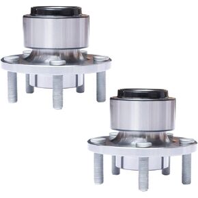 Front Wheel Hub and Bearing Assembly Compatible With 2005 06 07 08 09 10 11 2012 Volvo S40 2007-2013 C30 2006-2013 C70 2005-2011 V50 AUQDD 513255 x2 (Pair) [5 Lug Hub]