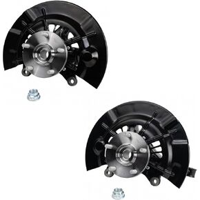 TRQ Front Wheel Bearing & Hub Assembly with Knuckle Pair for Toyota Camry New