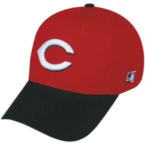 OC Sports Cincinnati Reds (Black Brim) Adult Adjustable Hat Officially Licensed Major League Baseball Replica Ball Cap
