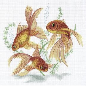 PANNA - Counted Cross Stitch Kit - The Whale Constellation - MT-1961-14 count - Aida - 9.06 x 12.2 inch - DIY kit