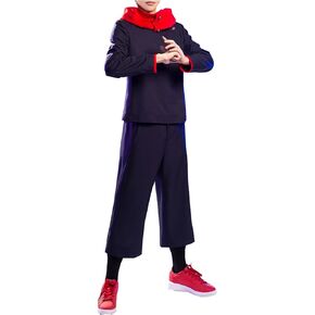 Women's Anime Cosplay Costume Outfit Red Hooded Halloween Costume