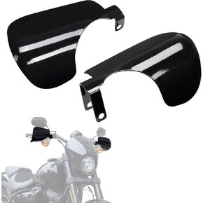KEMIMOTO Upgraded Motorcycle Handguards 1 Pair Coffin Cut Hand Guard Hand Shields Compatible with 2012-2022 2024 Softail Dyna Cruiser FL with Cable Clutch