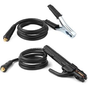 Welding Electrode Holder Lead MMA/ARC Welding Ground Clamp and Welding Cable Stick Electrode Holder Welding Plier Clamp Copper Holding Plier for 300A Welder Machine