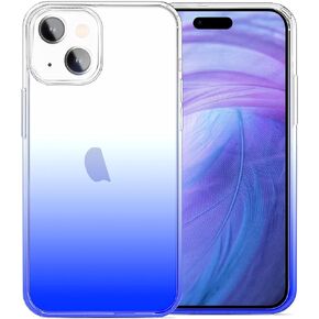 حافظة JJGoo متوافقة مع iPhone 15 Plus، حافظات هاتف شفافة وناعمة من مادة TPU، غطاء ممتص للصدمات شفاف ورفيع
