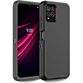 Anloes Case for Oneplus 12R 5G(2024), Phone Case Heavy Duty Shockproof Dustproof Rugged Protective, 3 in 1 Bumper Cover for One Plus 12R (Black)