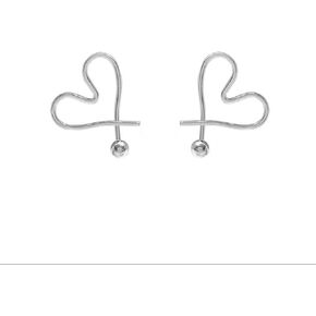 Minimalist Heart Bow Sterling Silver Small Stud Earrings for Women Girls Hypoallergenic Cute Love Hearted Shaped Bowknot Ball Bead Cartilage Studs Piercing Earrings Delicate Holiday Birthday Valentines Jewelry Gifts