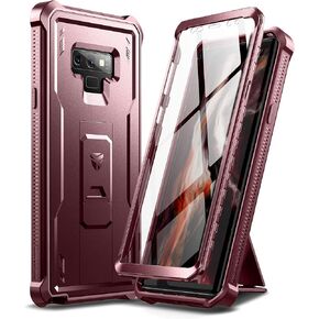 Dexnor Full Body Case for Samsung Galaxy Note 9/6.4 inches, [Built in Screen Protector and Kickstand] Heavy Duty Military Grade Protection Shockproof Protective Cover for Galaxy Note 9,Black