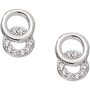 Cute Round Stud Earrings 925 Sterling Silver Hypoallergenic Tiny Small CZ Cartilage Tragus Post Earring for Women Girls Minimalist Geometric Jewelry