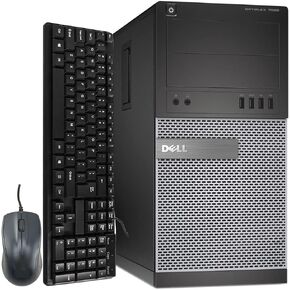 Dell Optiplex 7010 Tower Desktop Computer, Intel i7-3770 Upto 3.9GHz, HD Graphics 4000 4K Support, 8GB RAM, 1TB SSD, DisplayPort, HDMI, DVD, AC Wi-Fi, Bluetooth - Windows 10 Pro (Renewed)