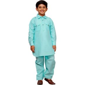 Boys Cotton Pathani Kurta set for kids | Indian Traditional wear (S-216)