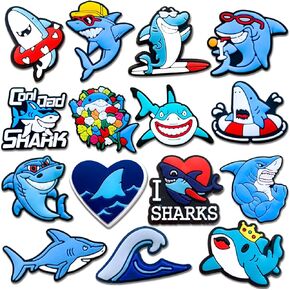 Dinosaur Jurassic Shark Shoe Charms for Clog Slides Sandals, Cute Animals Shoe Accessories for Women Adults