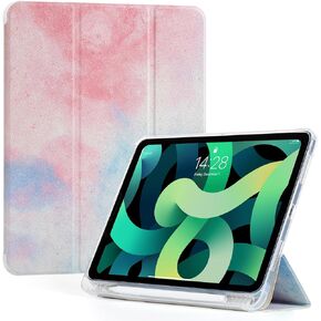 iPad Air 5th Generation Case 2022 / iPad Air 4 th Generation Case 2020 10.9-inch, Auto Wake&Sleep Slim Trifold Stand TPU Back iPad Air Case, Lightweight iPad Air 5th Gen Case, Black