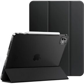JETech Case for iPad Pro 13-Inch M4 (2024), Slim Stand Hard Back Shell Smart Cover with Auto Wake/Sleep (Black)