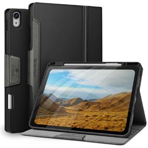 Antbox for iPad Air 13 inch Case M2 (2024), Built-in Pencil Holder, Fully Supports Pencil Pro and Pencil (USB-C), Auto Sleep/Wake Function PU Leather iPad Air 13'' Cover (Brown)