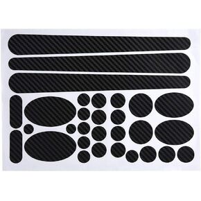 Alomejor Bicycle Decal Stickers Chainstay and Frame Protector Kit for Mountain Bike Road Bike Chain Protective Black