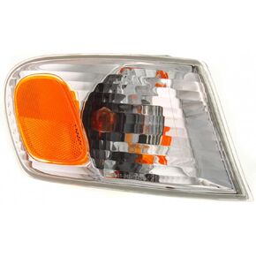 For 2001 2002 Toyota Corolla Pair Driver and Passenger Side Turn Signal/Side Marker Light With Bulbs DOT Certified Included TO2530137 TO2531137 | 81520-02070 81510-02070 ;