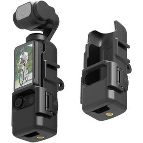 Osmo Pocket 3 Cage ABS Fixing Protective Bracket,Camera Extension Bracket for DJI Osmo Pocket 3 with 1/4 Screw Connection Hole on The Bottom,Can be Attached to a Tripod Selfie Stick, etc.