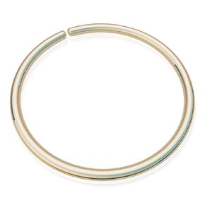 Dainty Gold Belly Button Ring - Comfortable 20 gauge Body Navel Piercing Hoop for Women and Teen Girls - Hypoallergenic Handmade from 14k Gold