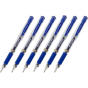 Uni-Ball Signo UM-153 Gel Ink Rollerball Pen, 1.0mm, Broad Point, Blue Ink, Pack of 6