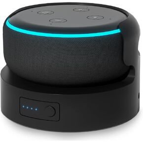 قاعدة بطارية لشاحن D0t الجيل الثالث للبطارية المحمولة لـ D0T 3rd وGoogle Mini 2 بطارية احتياطية 8 ساعات من وقت التشغيل، لا تشمل Dt 3 (أسود 5200) in Kuwait