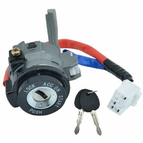 Ignition Lock Cylinder Switch with 2 Keys Compatible with 2007-2010 Hyundai Elantra Replace 81905-2H230
