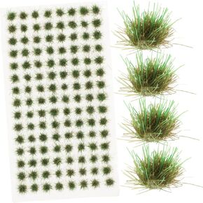 1 Box Miniature Grass Fake Flower Cluster Static Scenery Model Fake Grass Model Scenery Model DIY Miniature Flower Decorations Grass Models Vegetation Resin Customer Service