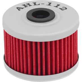 AHL 112 Oil Filter for Suzuki DRZ110 110 2003-2005# 52010-1053,KAWASAKI KLX110 110 2002-2017 2020,KLX125 125 2010-2015,KLX140 144 2008-2020,KLX250 KLX 250 249 2020,KLX300R KLX 300R 300 1996-2008