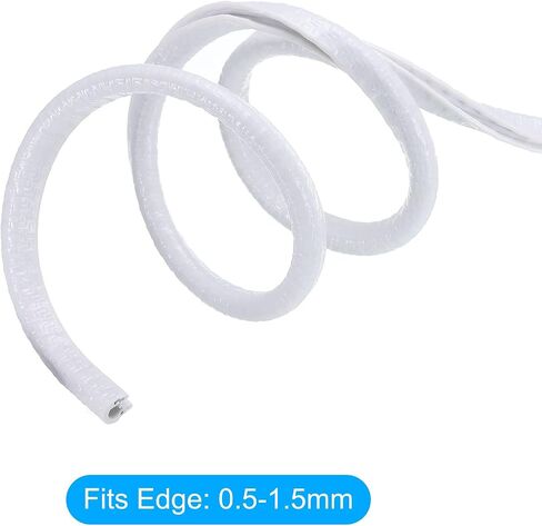 uxcell Edge Trim Black U Shape Edge Protector Rubber with Steel Clips Fits 1/64"-1/16" Edge 14.76Ft/4.5Meter Length Door Edge Guards in Saudi Arabia