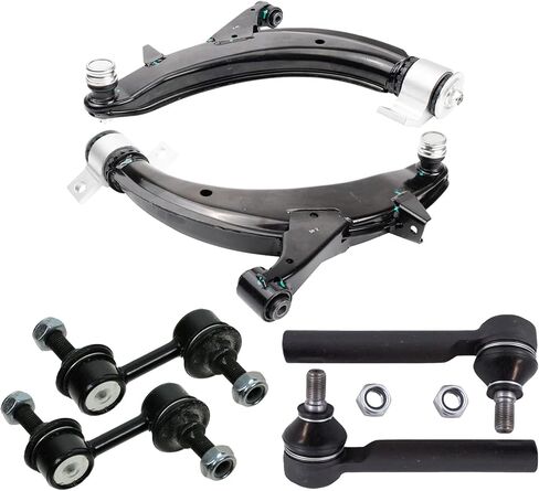 TRQ Front Control Arm Ball Joint Stabilizer Sway Bar Link Tie Rod End Steering Suspension Kit 6pc for 2003-2005 Subaru Forester in Saudi Arabia