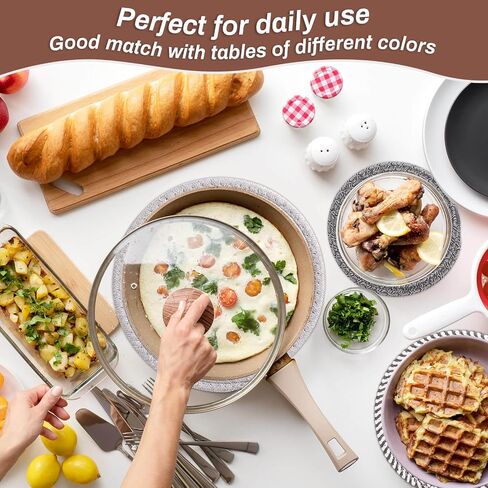 Billbotk 8" Trivets for Hot Dishes, Hot pots and Pans, 6 Heat Resistant Hot Pads, Pot Holders for Kitchen, Hot Plate Mats for Table, Kitchen Decor for Counter, Home Essentials, Farmhouse(Boho) in Saudi Arabia